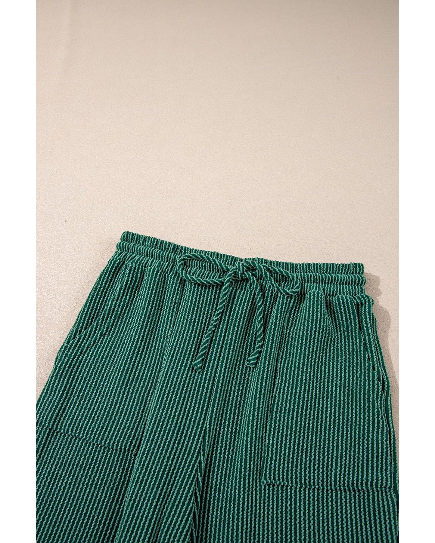 Evergreen JOLLY Corded Long Sleeve Top and Pockets Pants Set - S