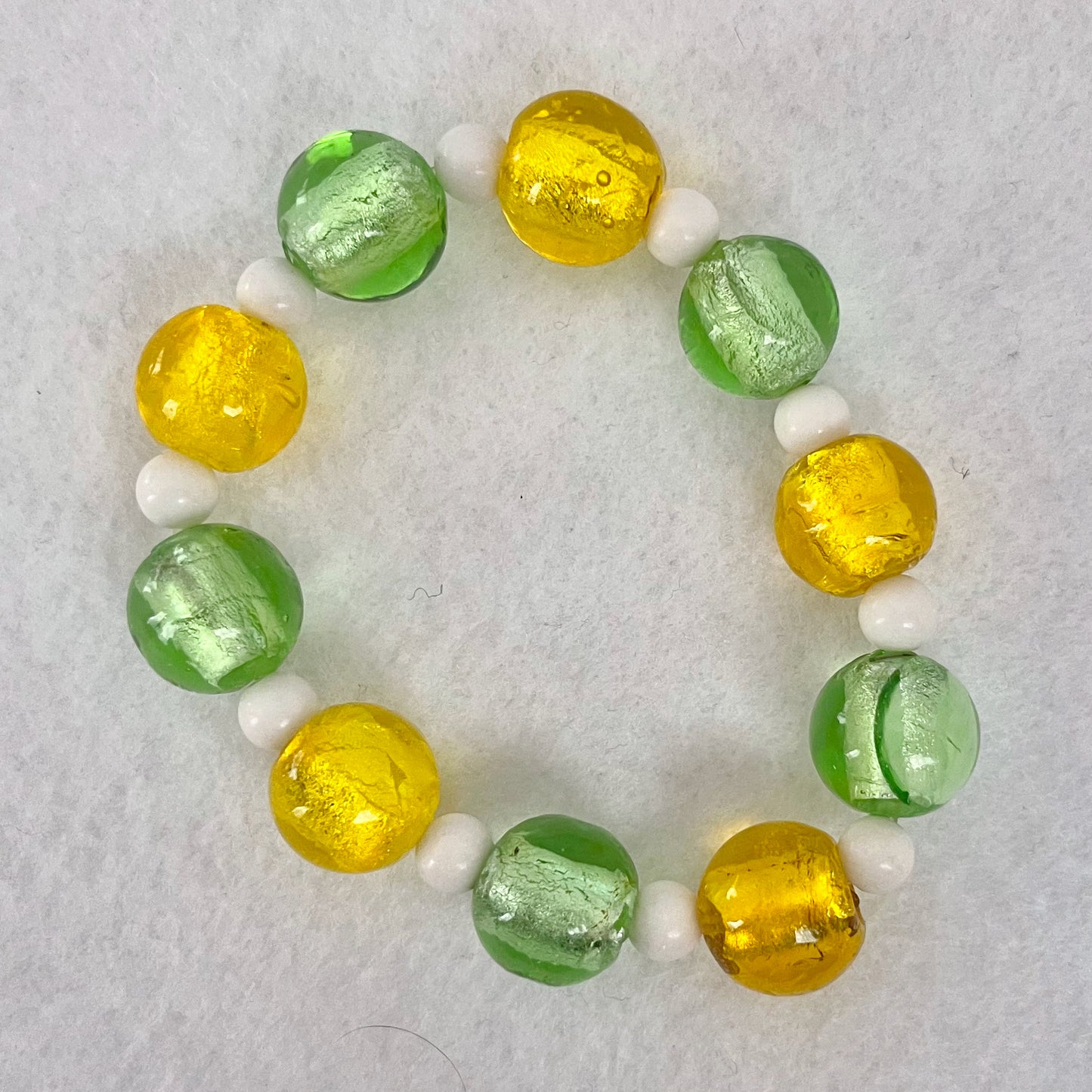 Freshwater Pearl Bracelets Elastic Band to suit young and old. Handmade to slip over your wrist + enjoy