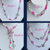 one necklace four ways to wear freshwater pearls pink white