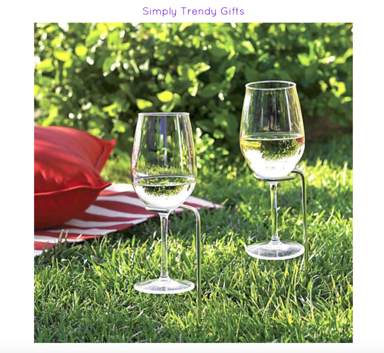 Grass wine shop glass holder