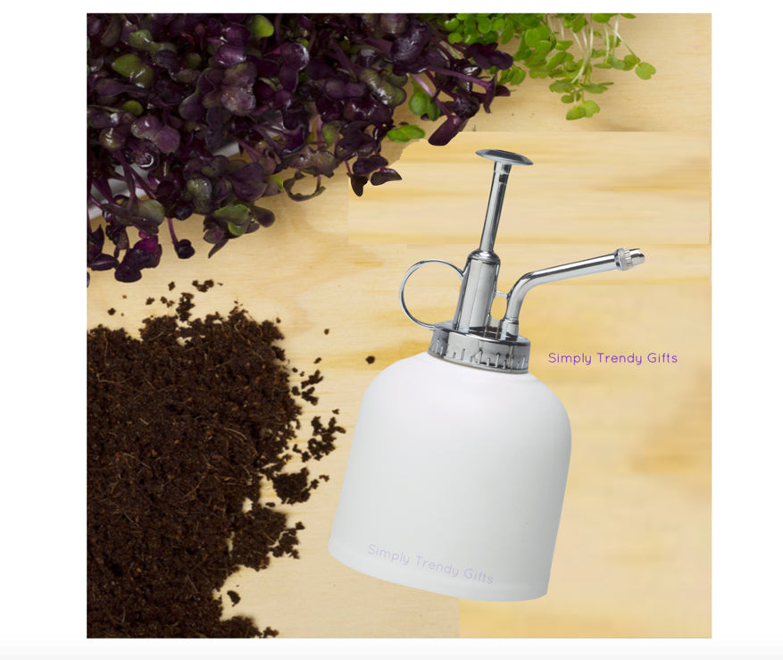Plant Mister for Grow Kits - Urban Greens - Porcelain Sprayer for Grow Your Own Seeds