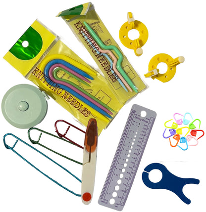 Crochet Starter Kit – All in 1 Travel Set with Yarn Hooks & Accessories Swan Princess