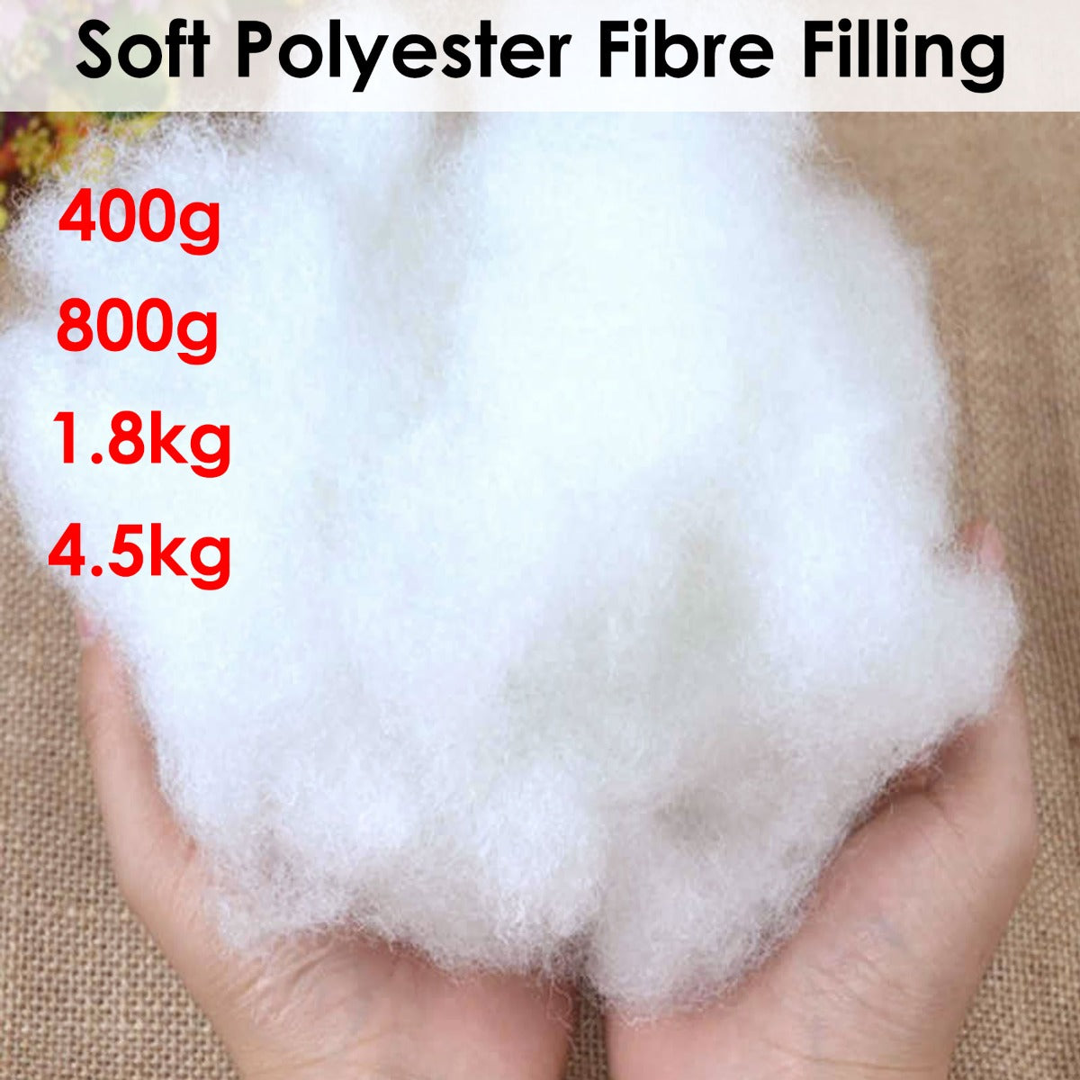 Jason Soft Polyester Fiber Filling 400g for Plush Handmade Toys and Animals Crafts