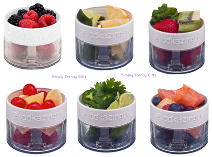 2 x Stainless Steel Fruit Reemer Flask, Create Fruit Infused drinks, Cocktails, Mixed Berry Juices with the Fruit Zinger