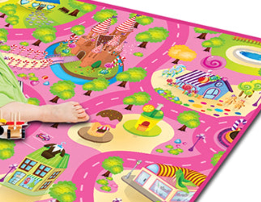 ROLLMATZ CANDYLAND DESIGN Floor Play Mat Game for Kids