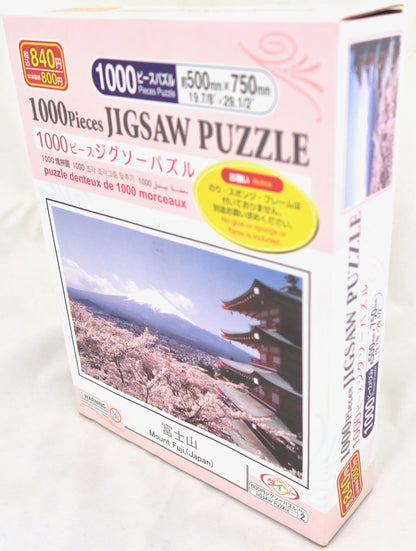 NEW 1000 Piece Jigsaw Puzzle from Japan Mt Fuji Cherry Blossom and Pagoda