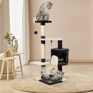 cat scratching post tower house pet cat tree