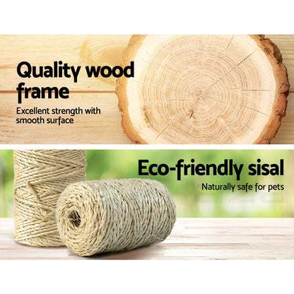 Scratching post cat furniture wood tree