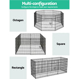 dog play pen wire cage lockable fence square round rectangle