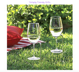 Steady Sticks Wine Glass Holders for Picnics Camping on the Beach -Twin Pack for you + your friend!