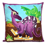 Purple Dinosaur Cushion cover