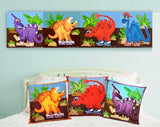 Set of 7 cushion covers and 4 paintings making wall art