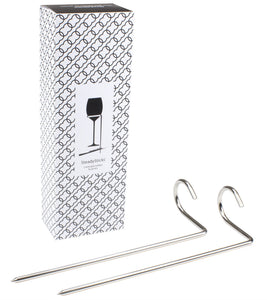 Steady Sticks Wine Glass Holders for Picnics Camping Beach Twin