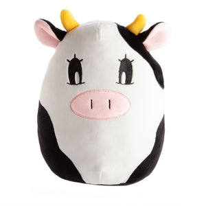 Smoosho's Pals Cow Plush cushion for kids, soft velour fabric