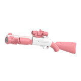 Bubblerainbow Bubble Machine Fully Automatic Hand-Held Spray Gun Electric 10-Hole Toy Pink