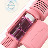 Bubblerainbow Bubble Machine Fully Automatic Hand-Held Spray Gun Electric 10-Hole Toy Pink